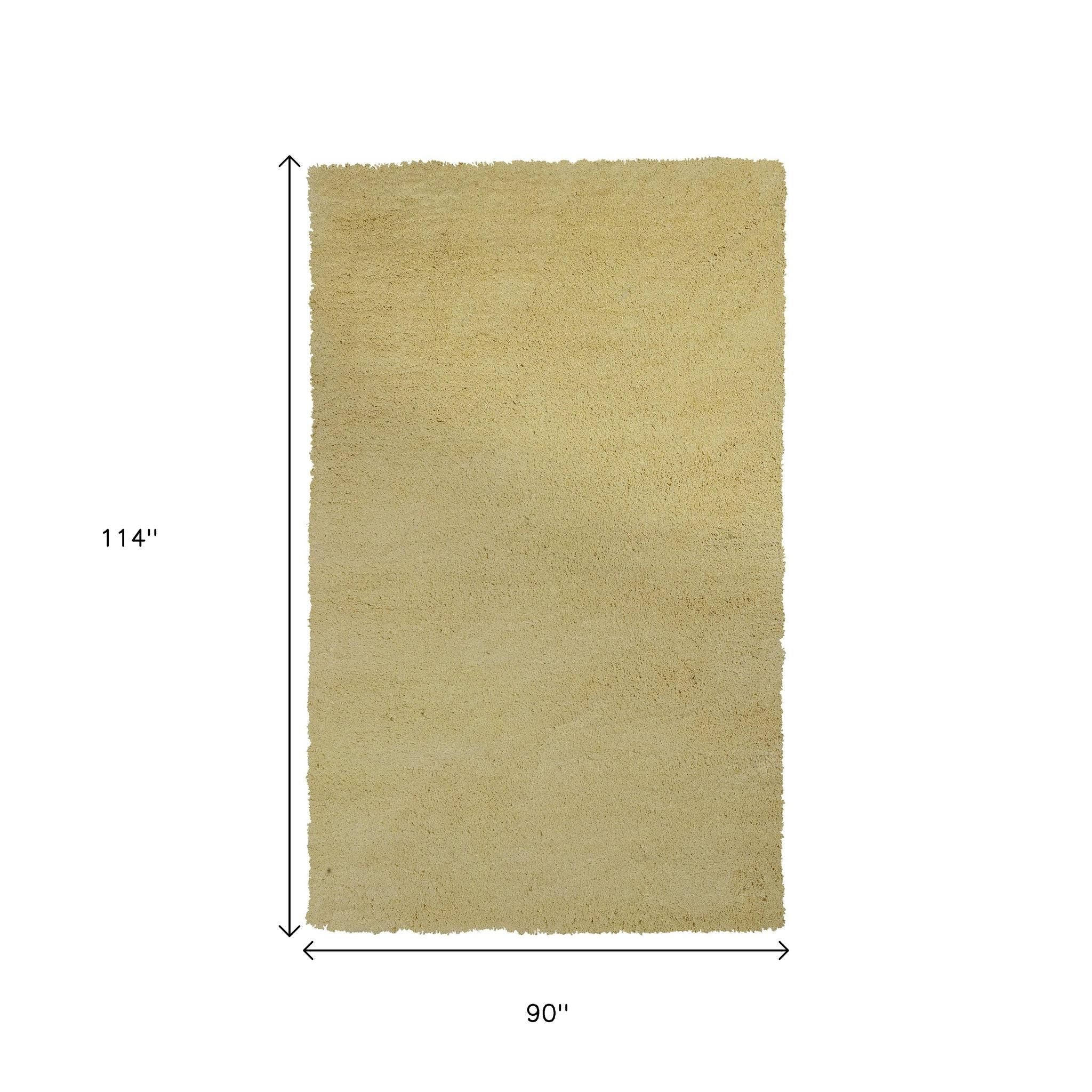 8' Canary Yellow Hand Woven Round Rug-Area Rugs-DECOROLALA