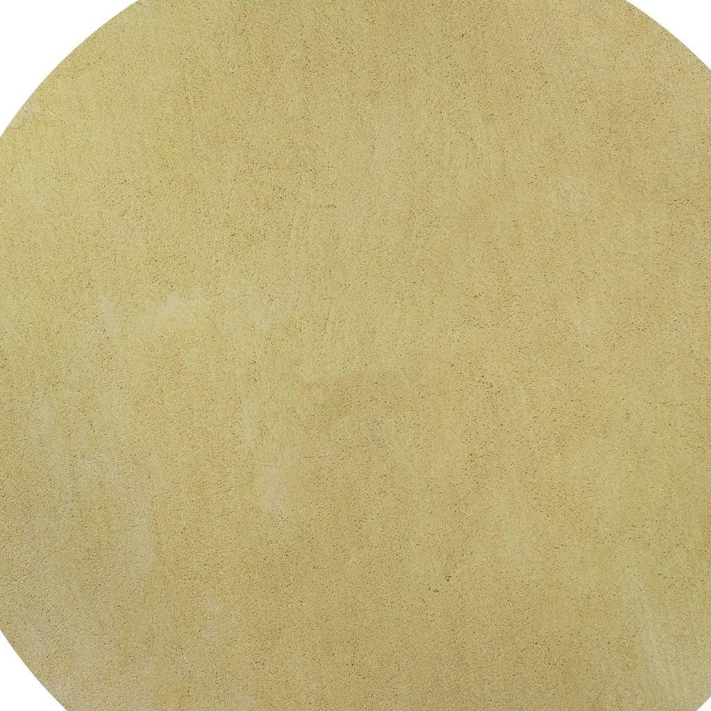 8' Canary Yellow Hand Woven Round Rug-Area Rugs-DECOROLALA