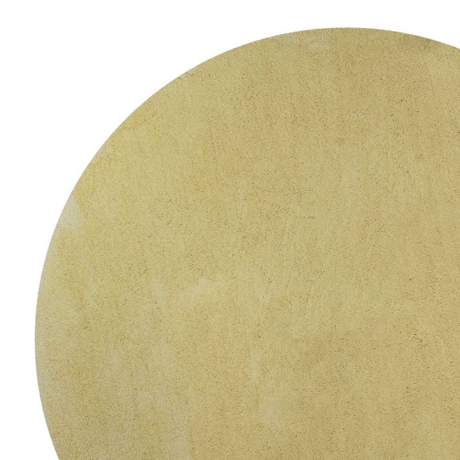 8' Canary Yellow Hand Woven Round Rug-Area Rugs-DECOROLALA