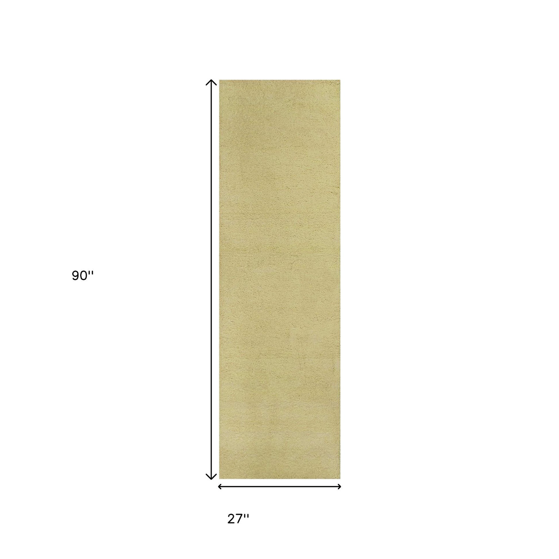 8' Canary Yellow Hand Woven Round Rug-Area Rugs-DECOROLALA