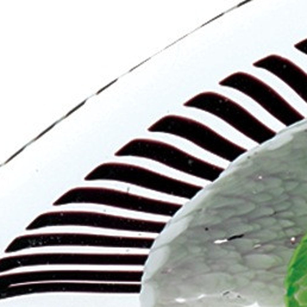 8" Clear Blue and Green Murano Glass Modern Abstract Tabletop Sculpture-Sculptures-DECOROLALA