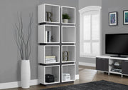 8-Cube Bookcase 71"H White & Grey-Bookshelf-DECOROLALA