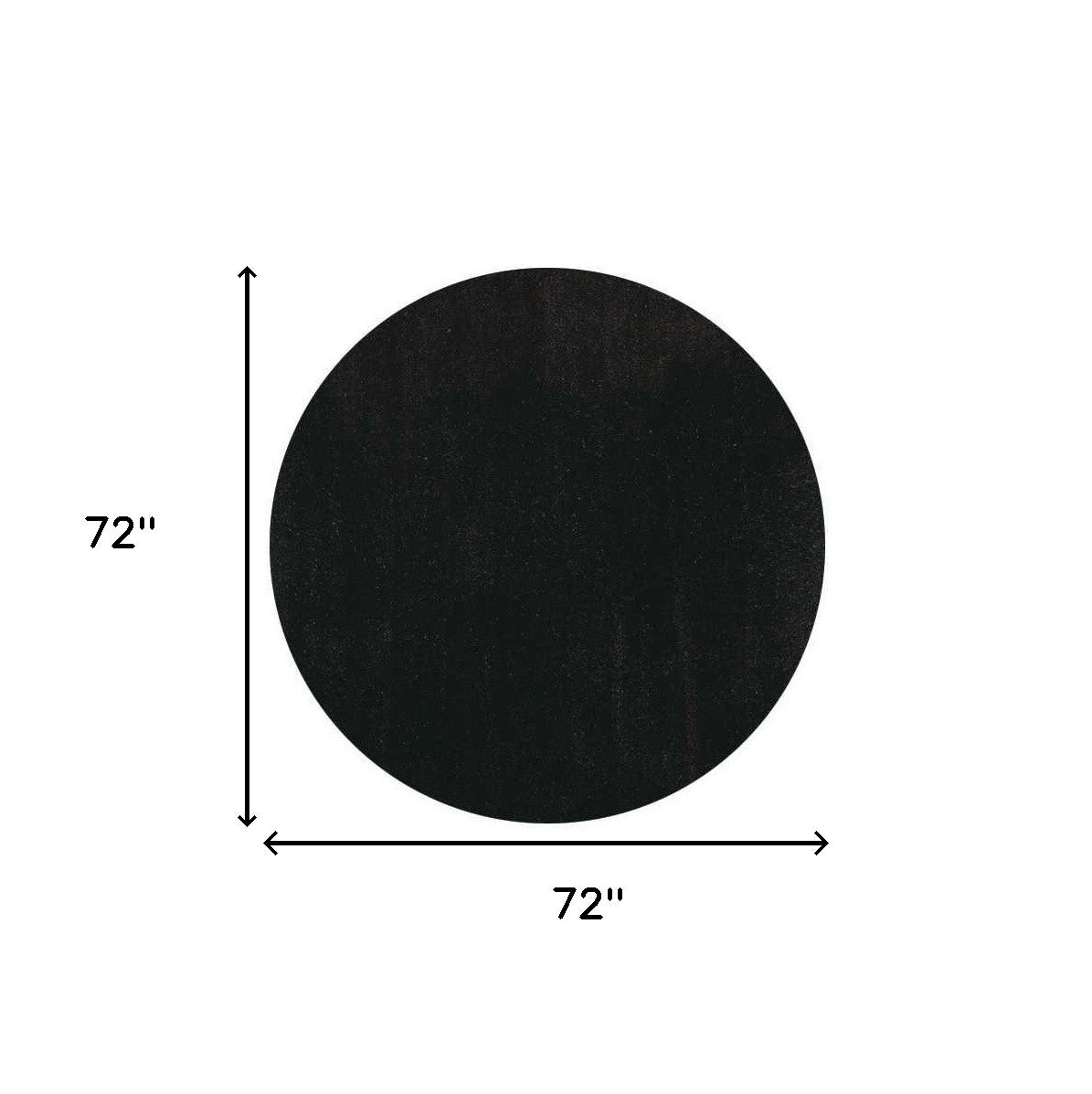 8' Espresso Hand Woven Round Rug-Area Rugs-DECOROLALA