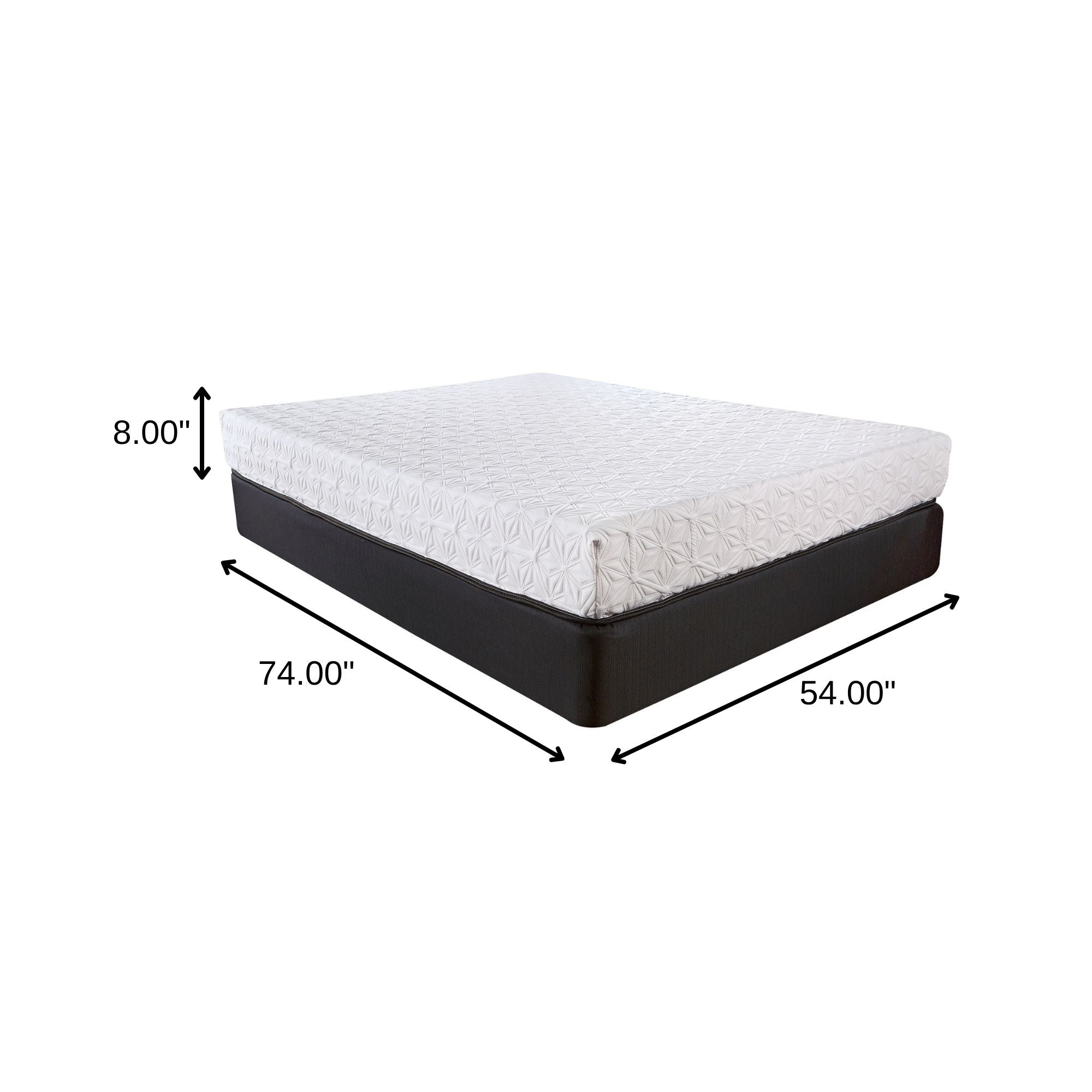 8" Foam Gel Memory Foam Mattress-Foam Mattresses-DECOROLALA