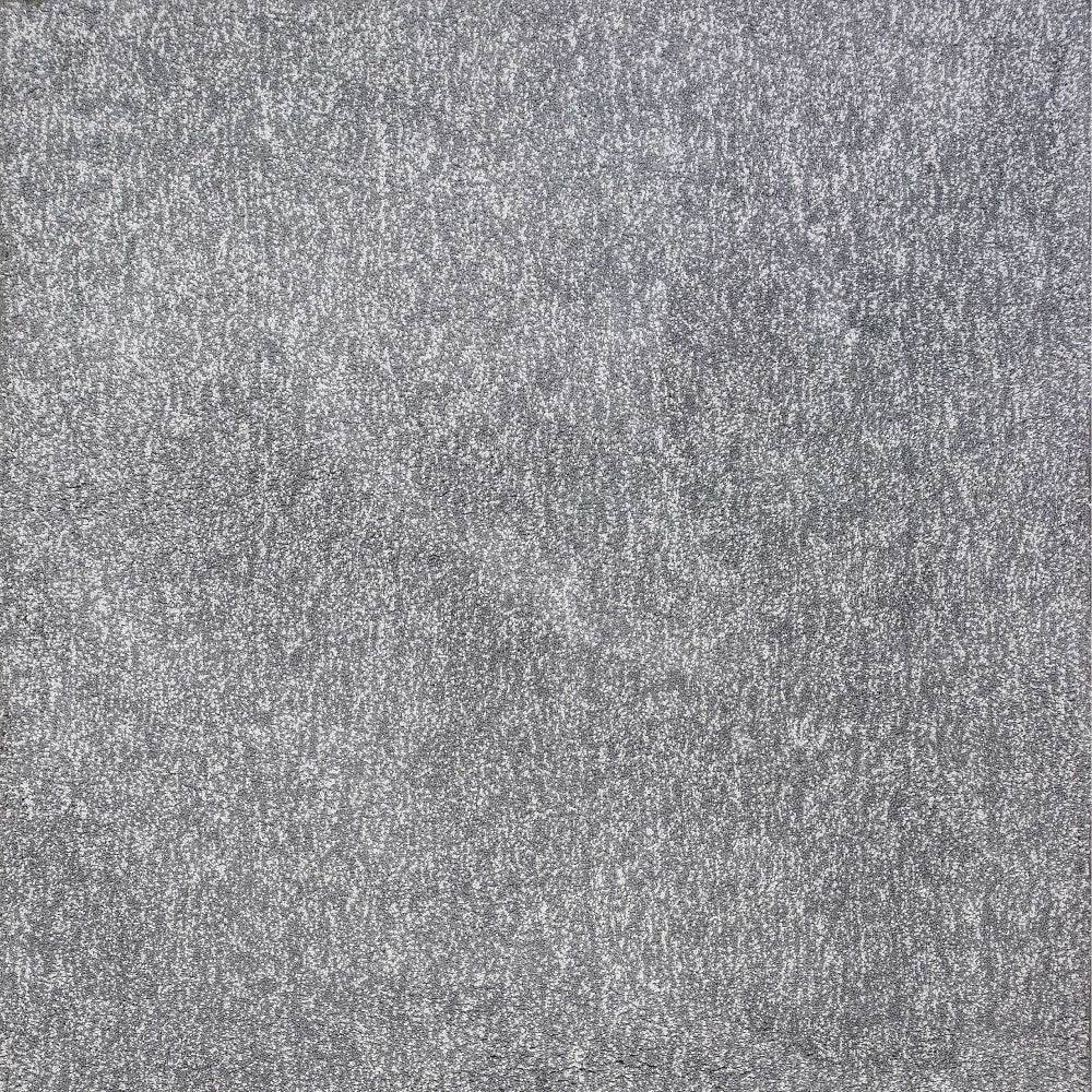 8' Gray Round Hand Woven Area Rug-Area Rugs-DECOROLALA
