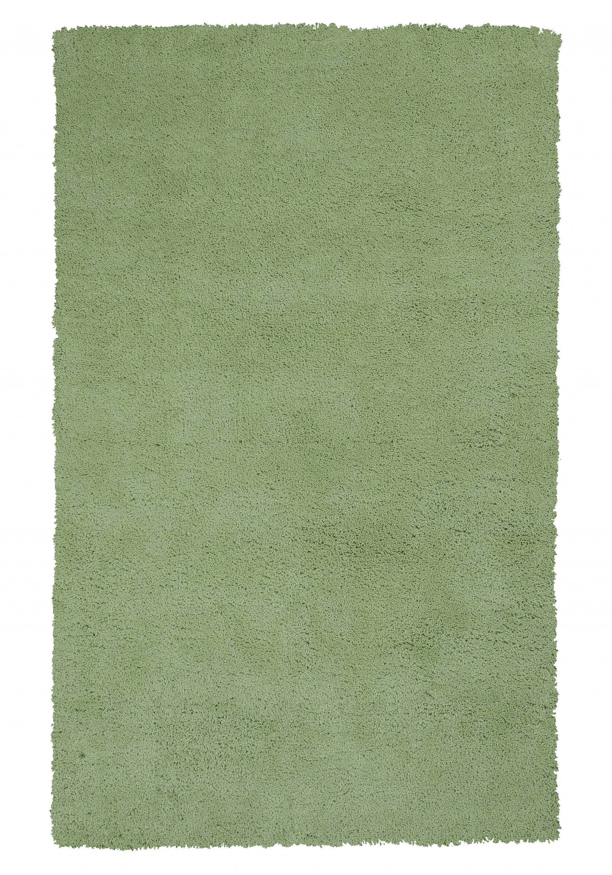 8' Green Round Hand Woven Area Rug-Area Rugs-DECOROLALA