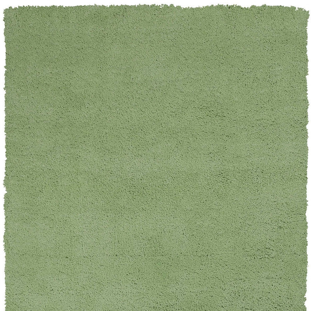 8' Green Round Hand Woven Area Rug-Area Rugs-DECOROLALA