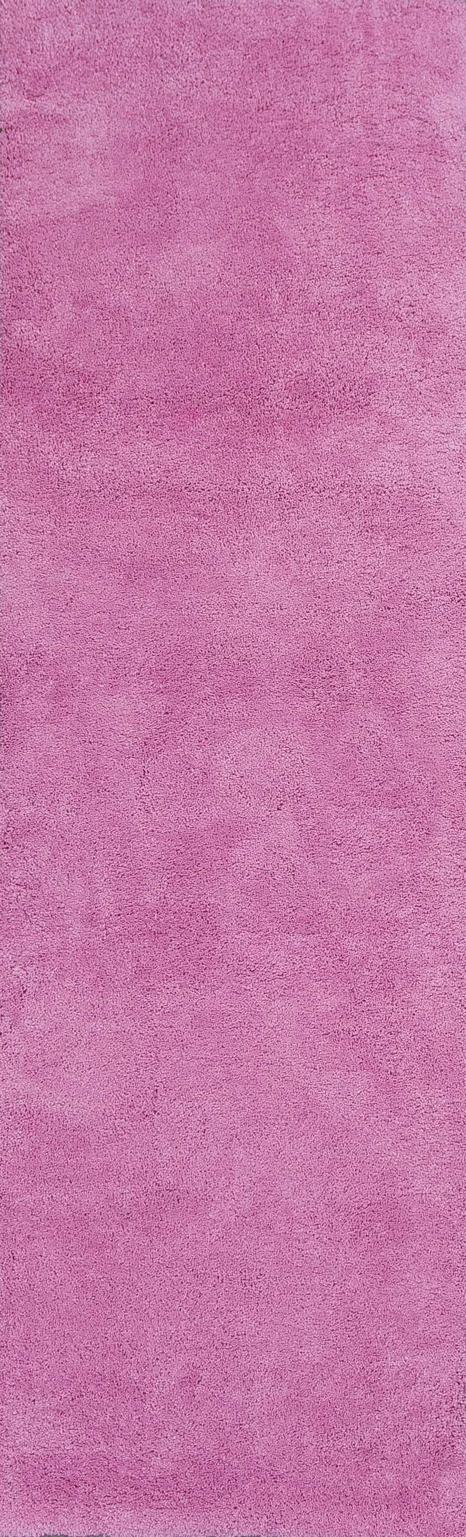 8' Hot Pink Hand Woven Round Rug-Area Rugs-DECOROLALA