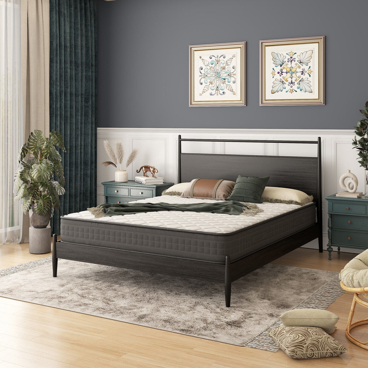 8 Inch Breathable Memory Foam Bed Mattress Medium Firm for Pressure Relieve-Queen Size-Mattresses-DECOROLALA