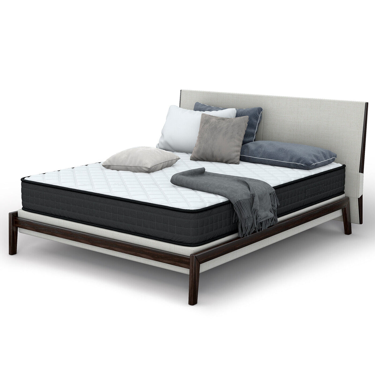 8 Inch Breathable Memory Foam Bed Mattress Medium Firm for Pressure Relieve-Queen Size-Mattresses-DECOROLALA