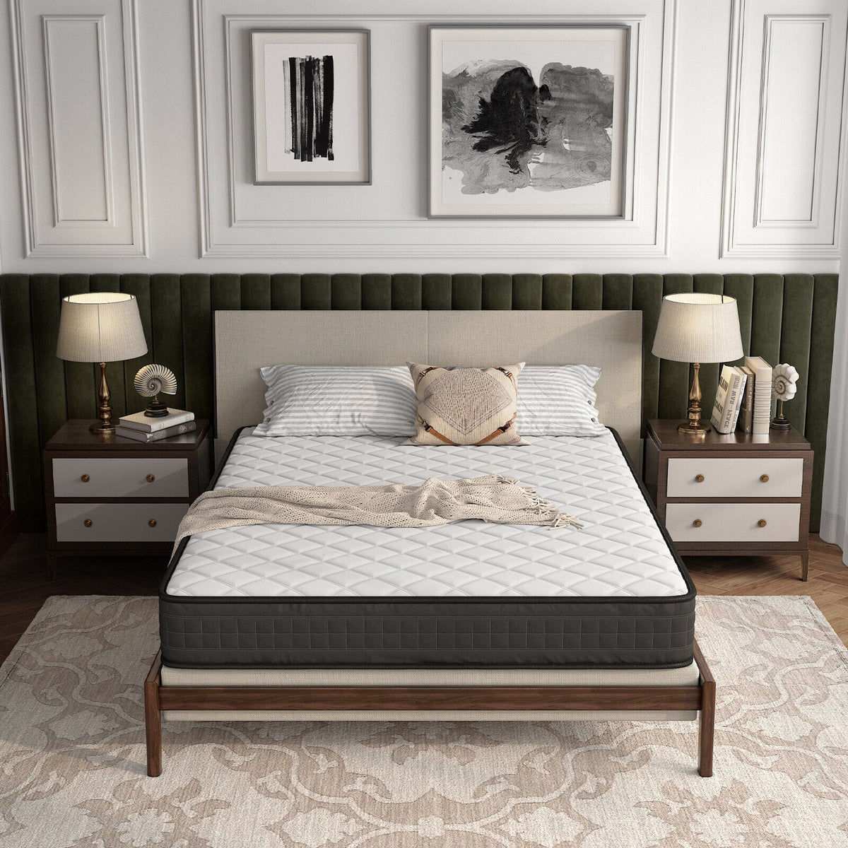 8 Inch Breathable Memory Foam Bed Mattress Medium Firm for Pressure Relieve-Queen Size-Mattresses-DECOROLALA