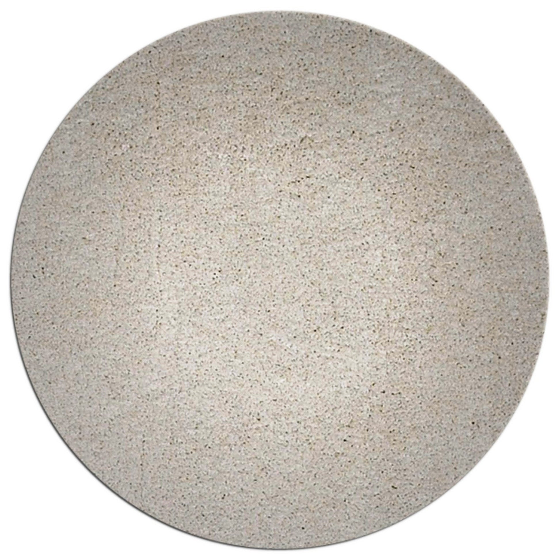 8' Ivory Hand Woven Round Rug-Area Rugs-DECOROLALA