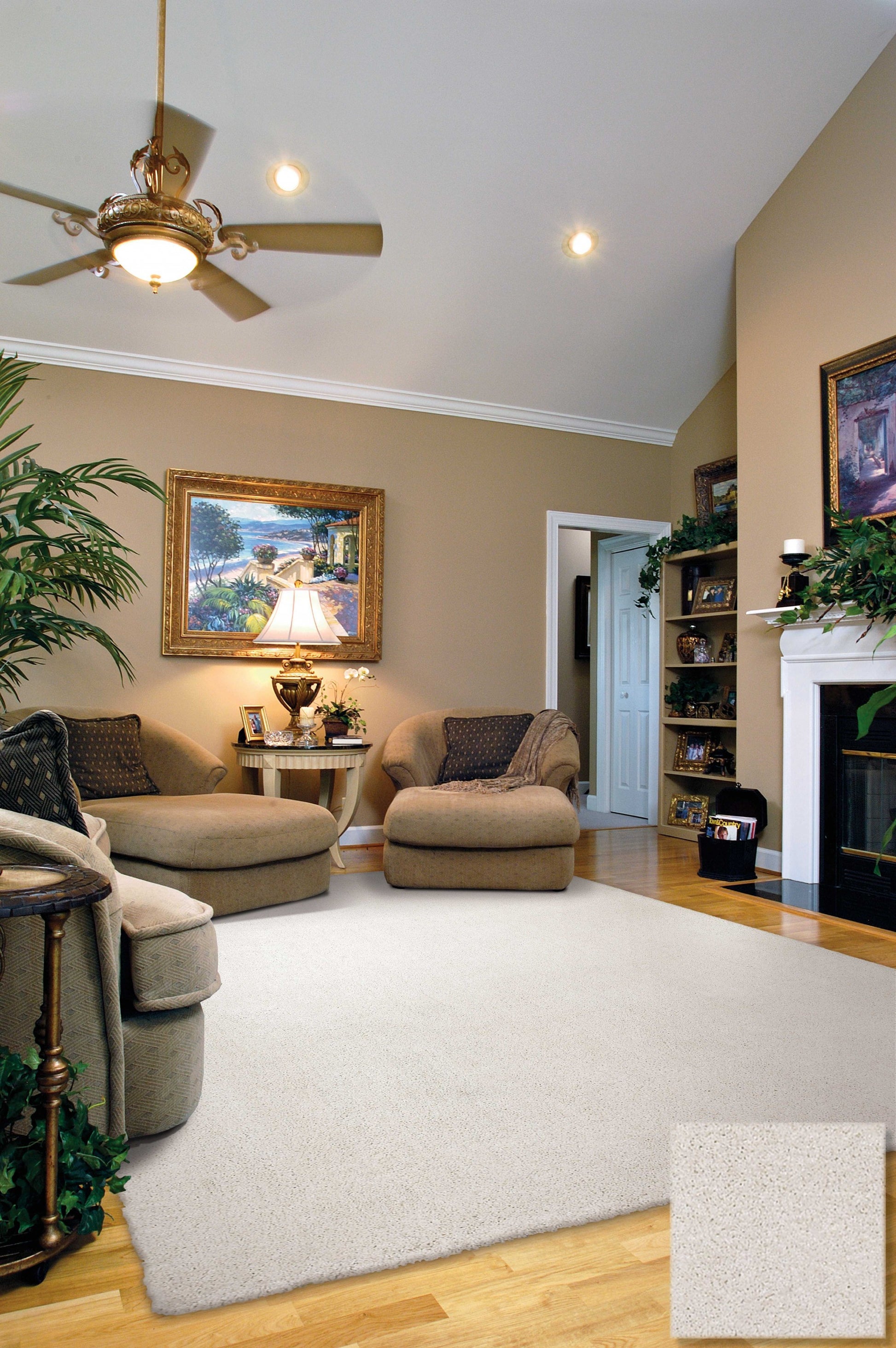 8' Ivory Hand Woven Round Rug-Area Rugs-DECOROLALA