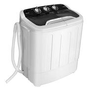 8 Lbs Compact Mini Twin Tub Washing Spiner Machine for Home and Apartment-Washing Machines-DECOROLALA