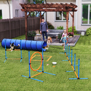 8-Piece Dog Agility Training Equipment Set with Carrying Bag-Dogs-DECOROLALA
