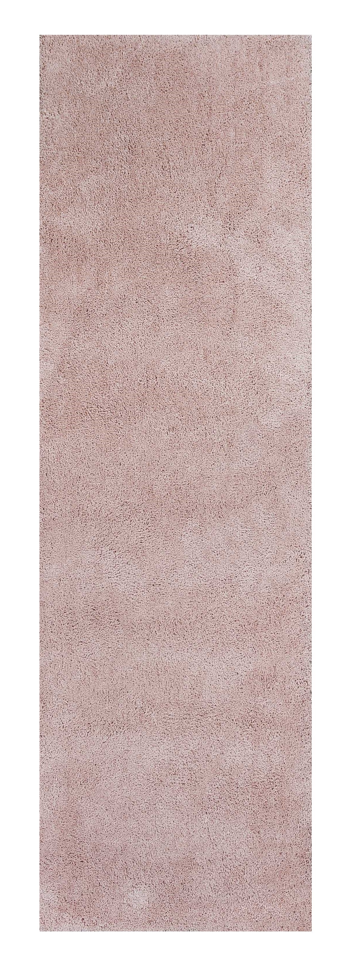 8' Pink Hand Woven Round Rug-Area Rugs-DECOROLALA