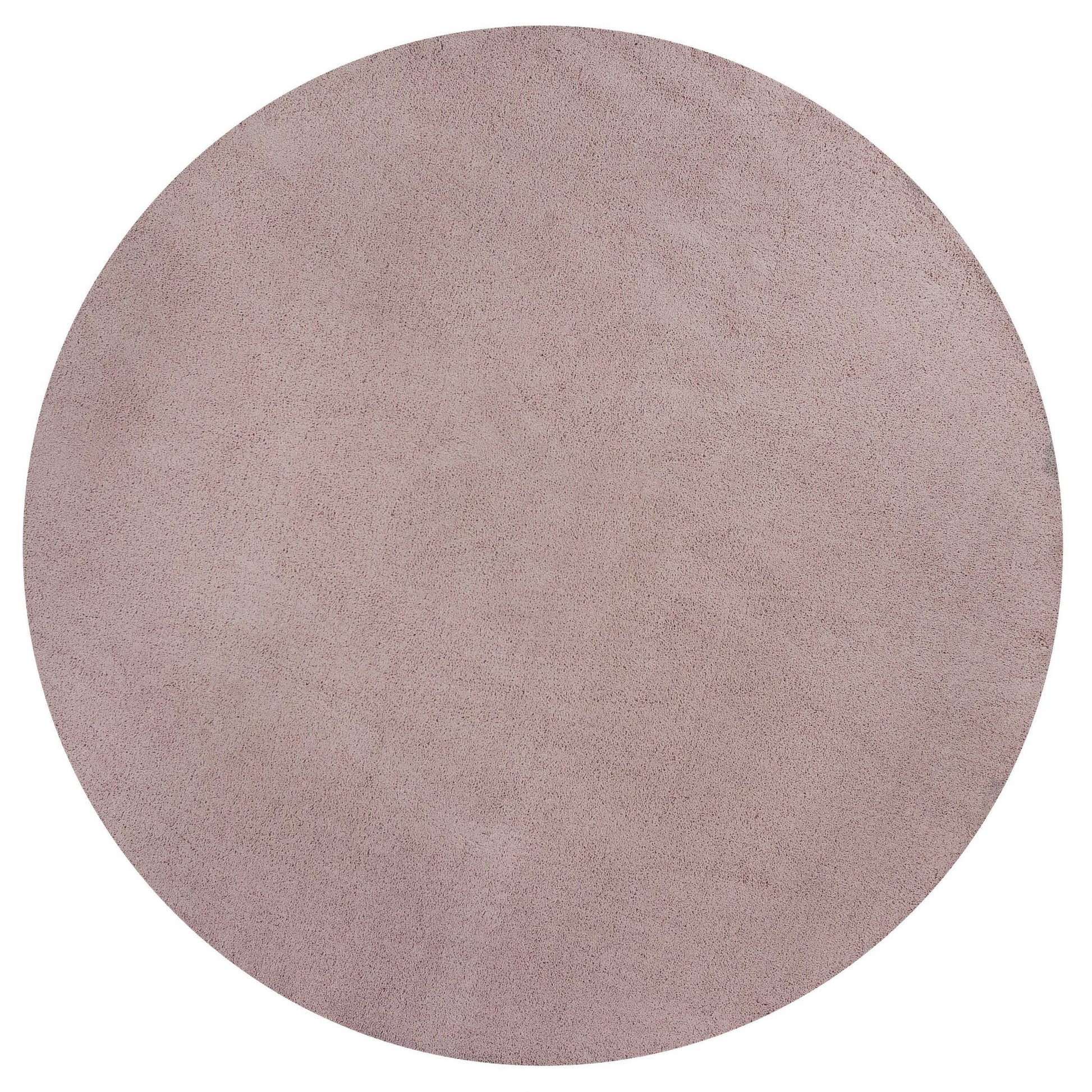 8' Pink Hand Woven Round Rug-Area Rugs-DECOROLALA
