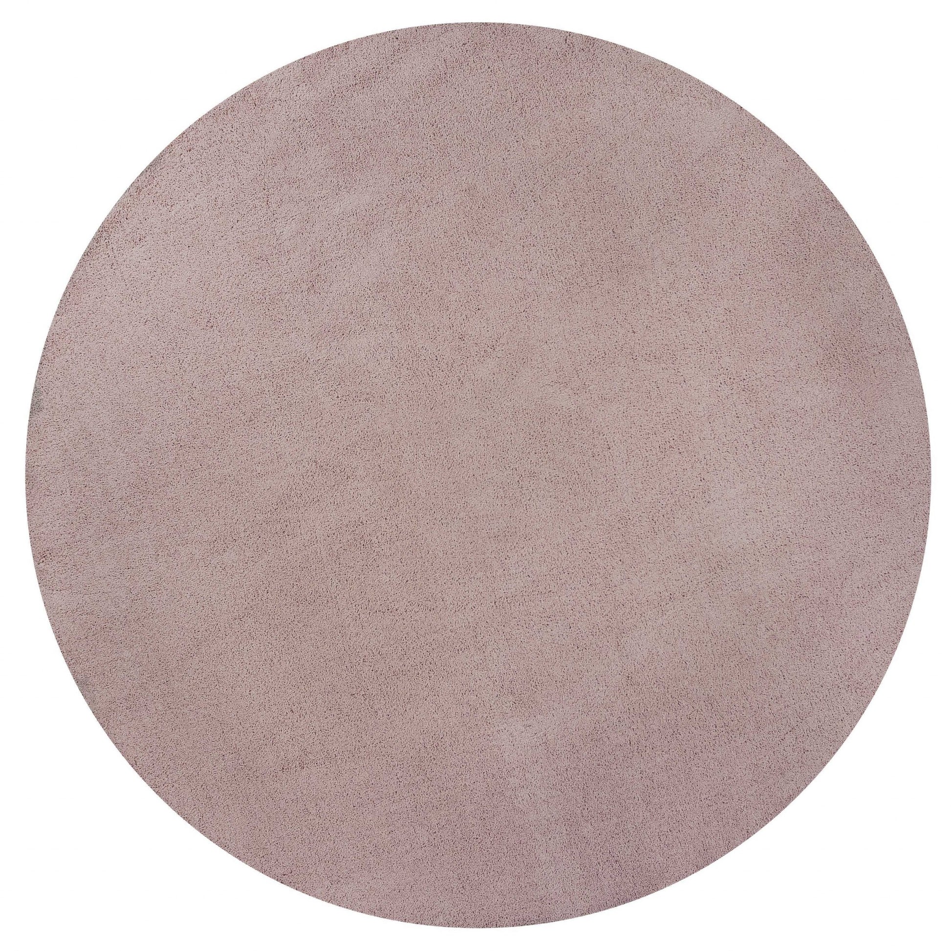 8' Pink Hand Woven Round Rug-Area Rugs-DECOROLALA