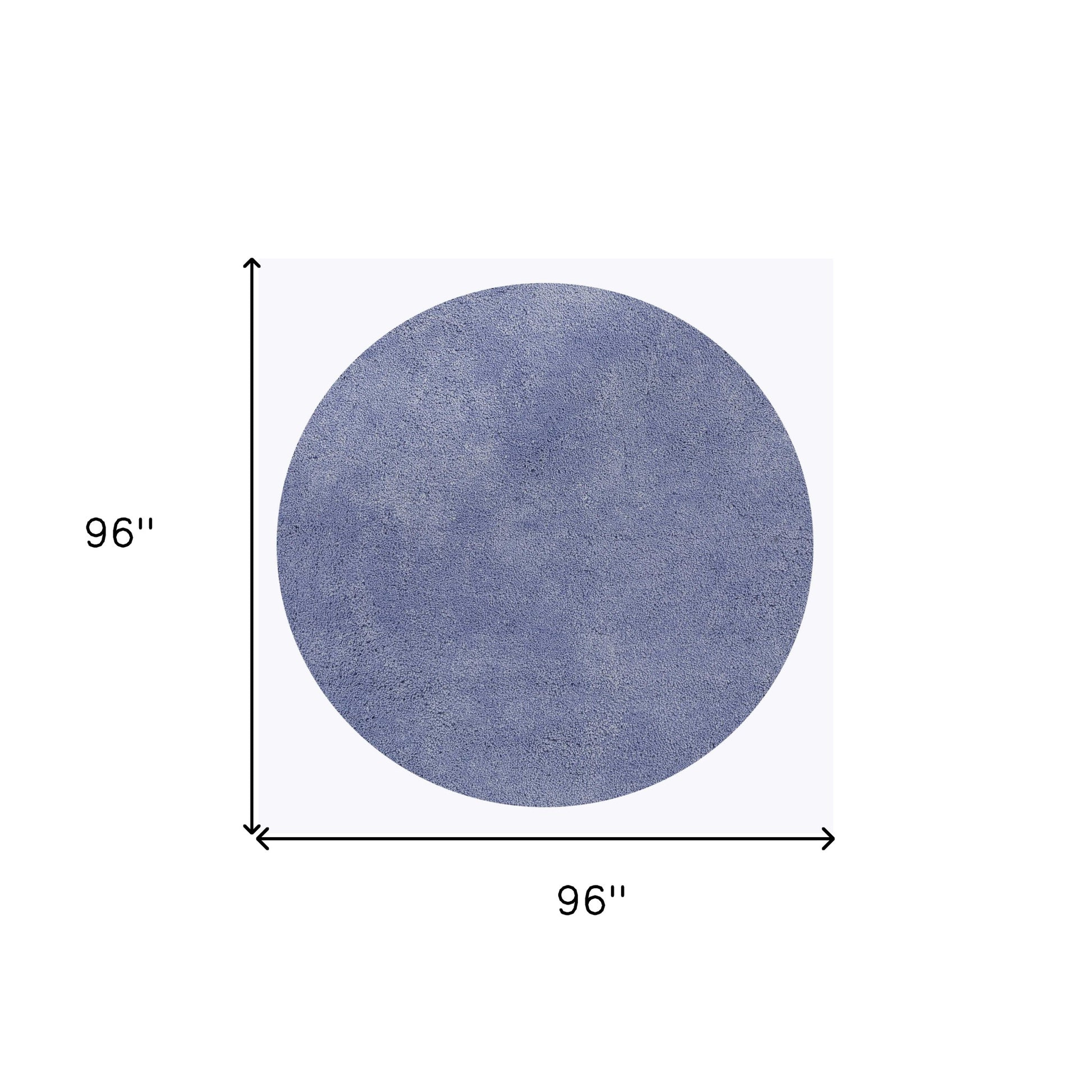 8' Purple Hand Woven Round Rug-Area Rugs-DECOROLALA