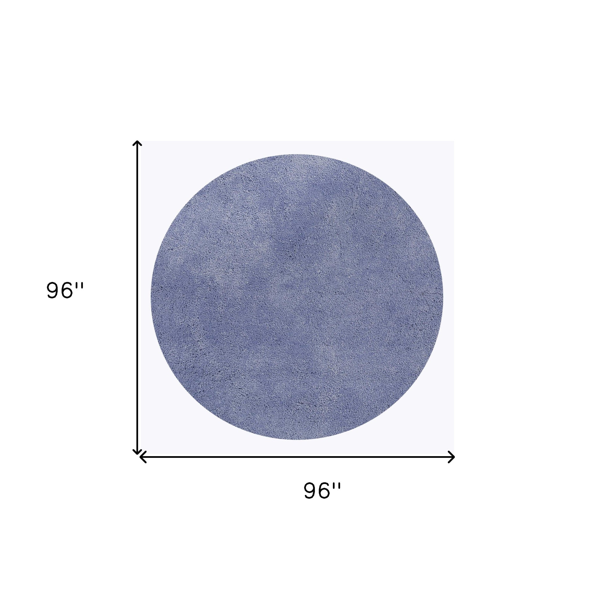 8' Purple Hand Woven Round Rug-Area Rugs-DECOROLALA