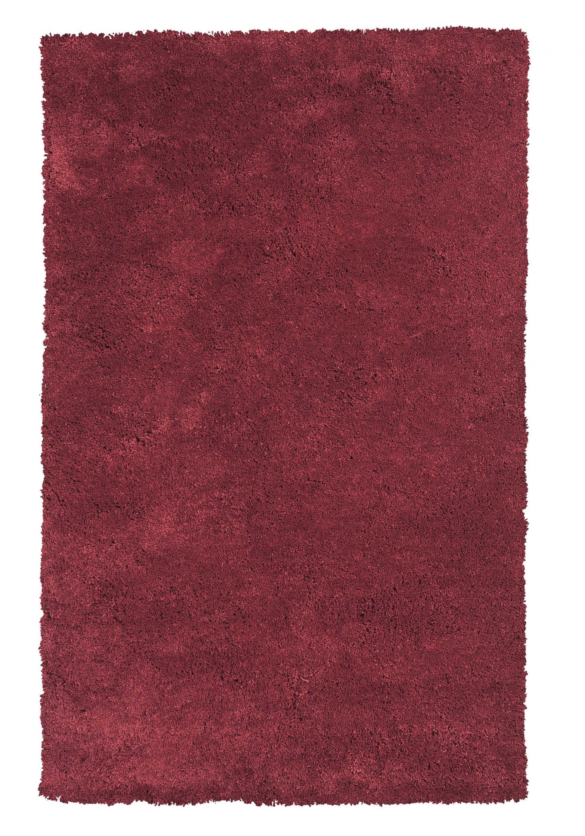 8' Red Hand Woven Round Rug-Area Rugs-DECOROLALA