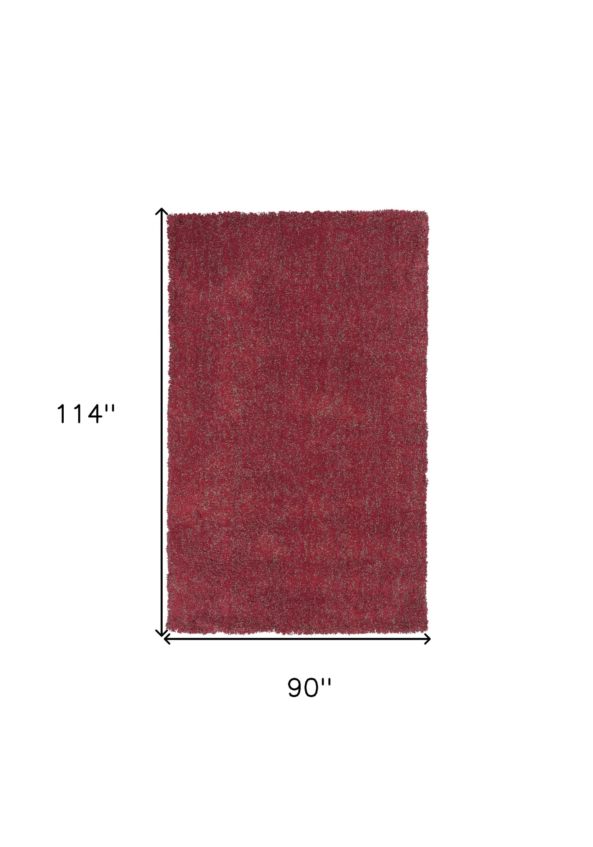 8' Red Hand Woven Round Rug-Area Rugs-DECOROLALA