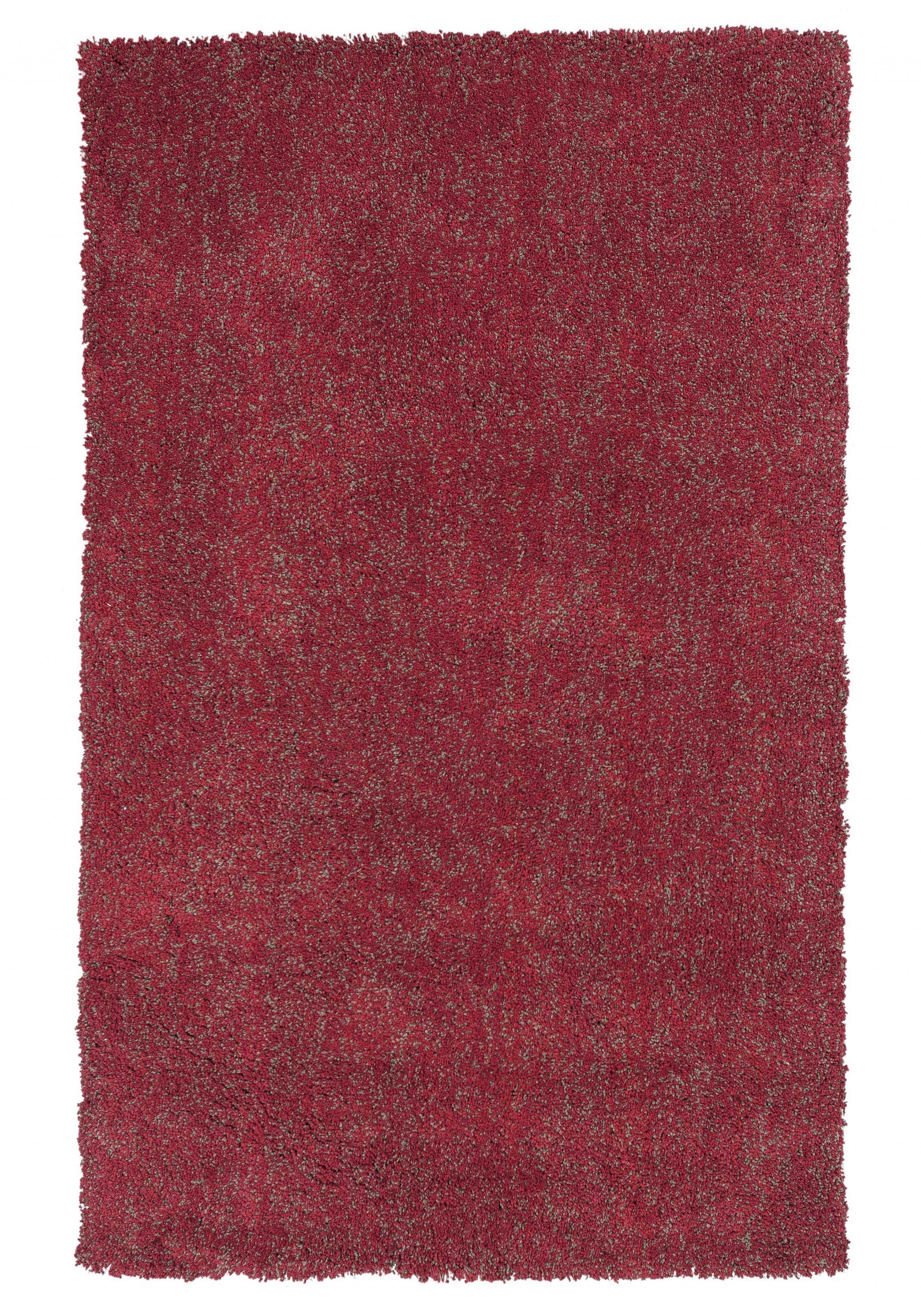 8' Red Hand Woven Round Rug-Area Rugs-DECOROLALA