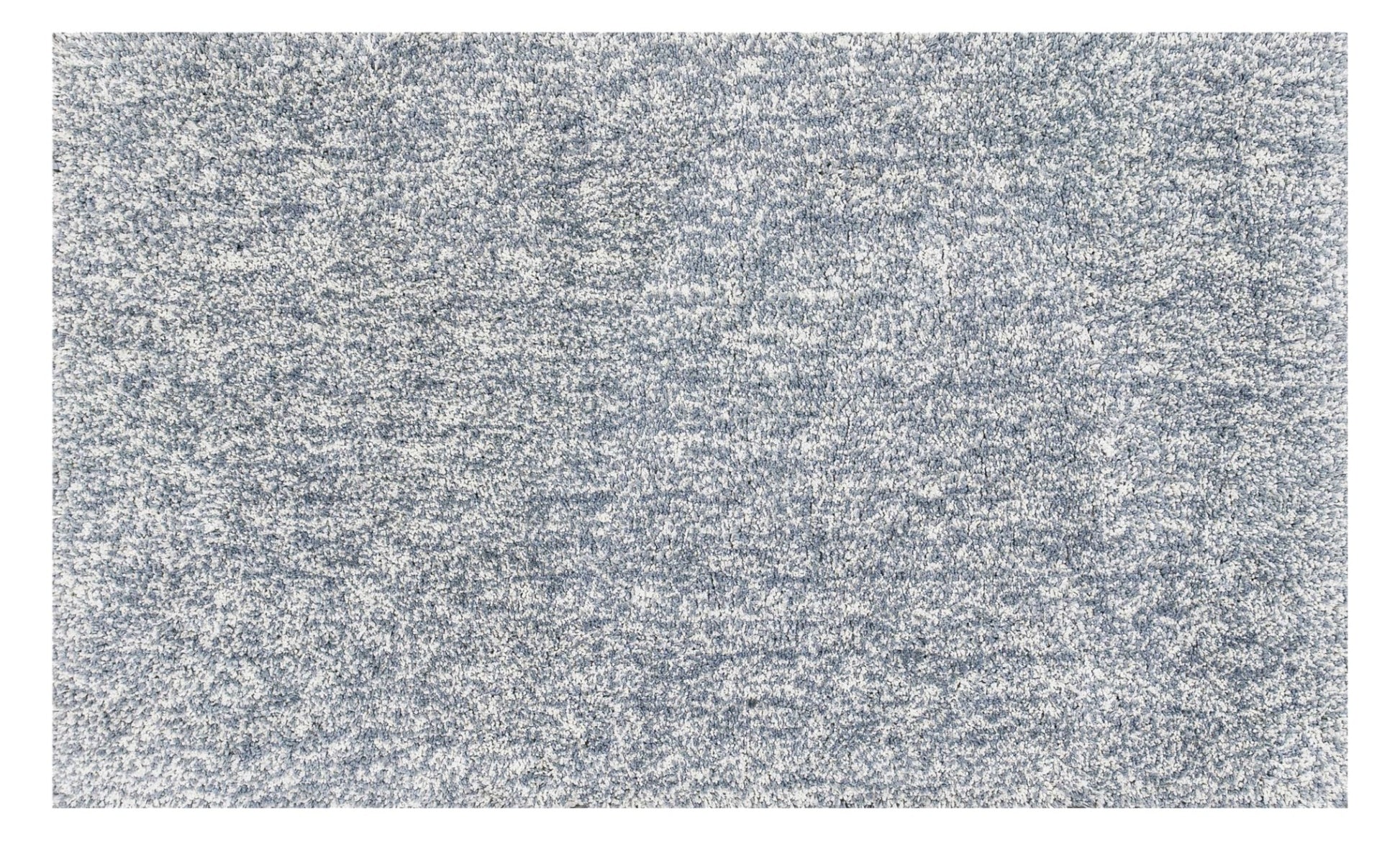 8' Slate Blue And Ivory Abstract Hand Woven Round Rug-Area Rugs-DECOROLALA