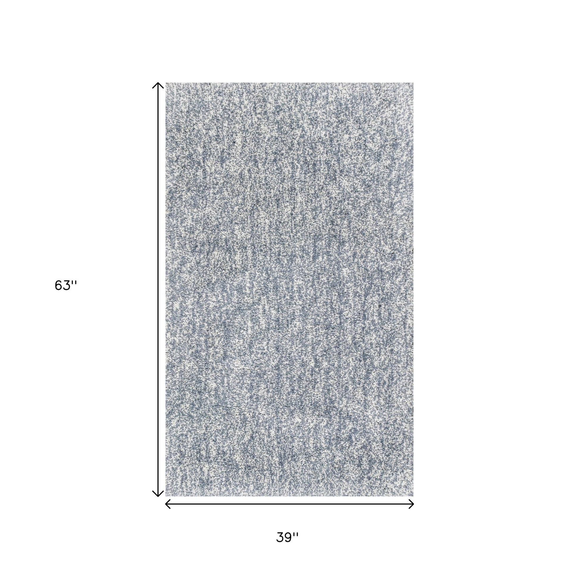 8' Slate Blue And Ivory Abstract Hand Woven Round Rug-Area Rugs-DECOROLALA