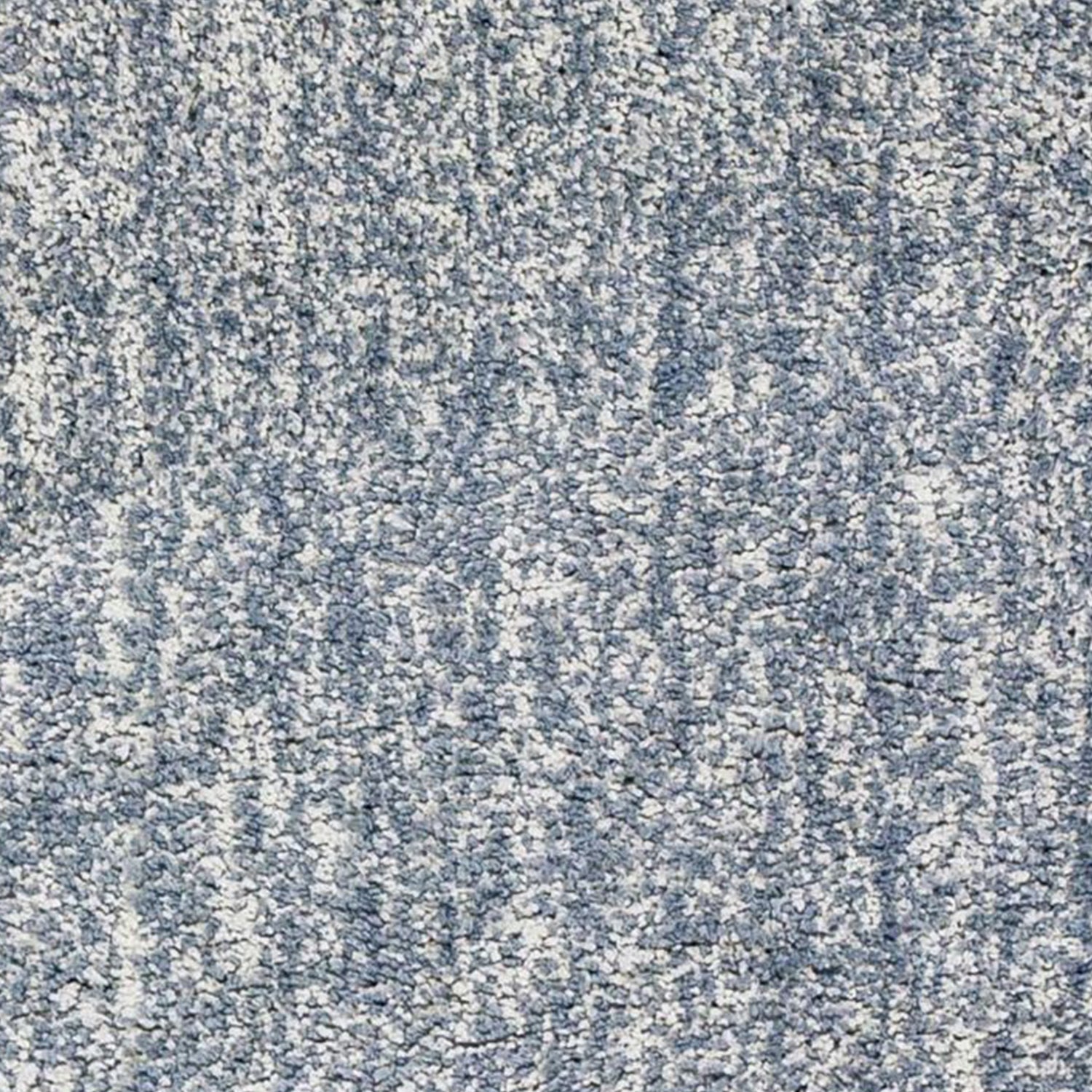 8' Slate Blue And Ivory Abstract Hand Woven Round Rug-Area Rugs-DECOROLALA