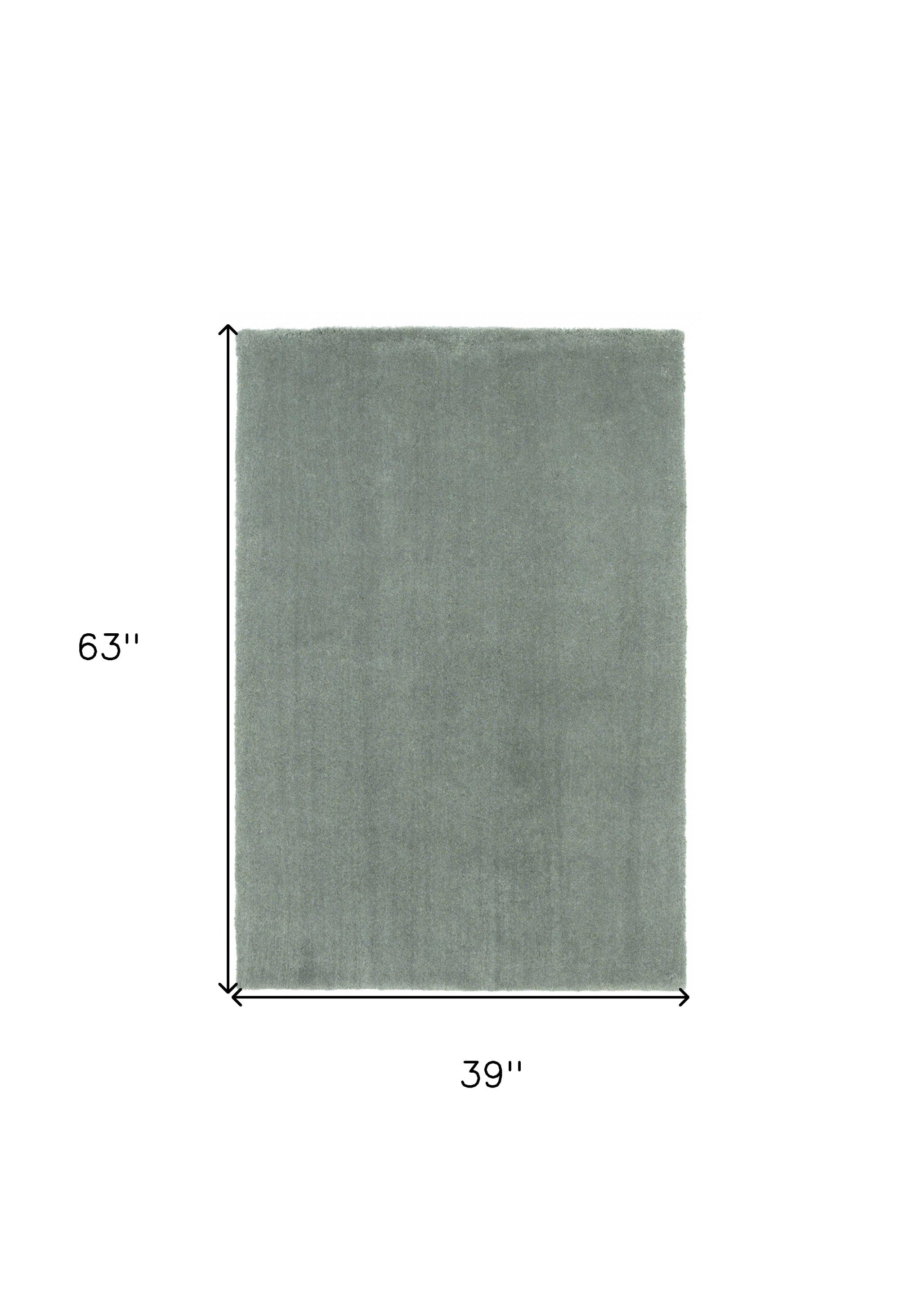 8' Slate Blue Hand Woven Round Rug-Area Rugs-DECOROLALA