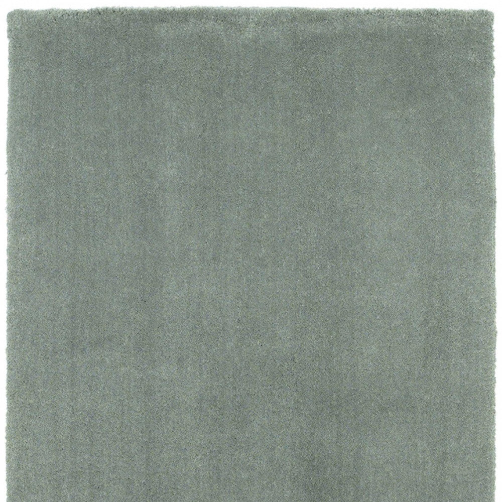 8' Slate Blue Hand Woven Round Rug-Area Rugs-DECOROLALA