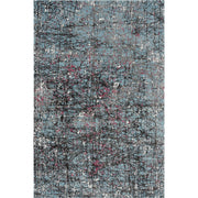 8' X 10' Blue Chaotic Strokes Area Rug-Area Rugs-DECOROLALA
