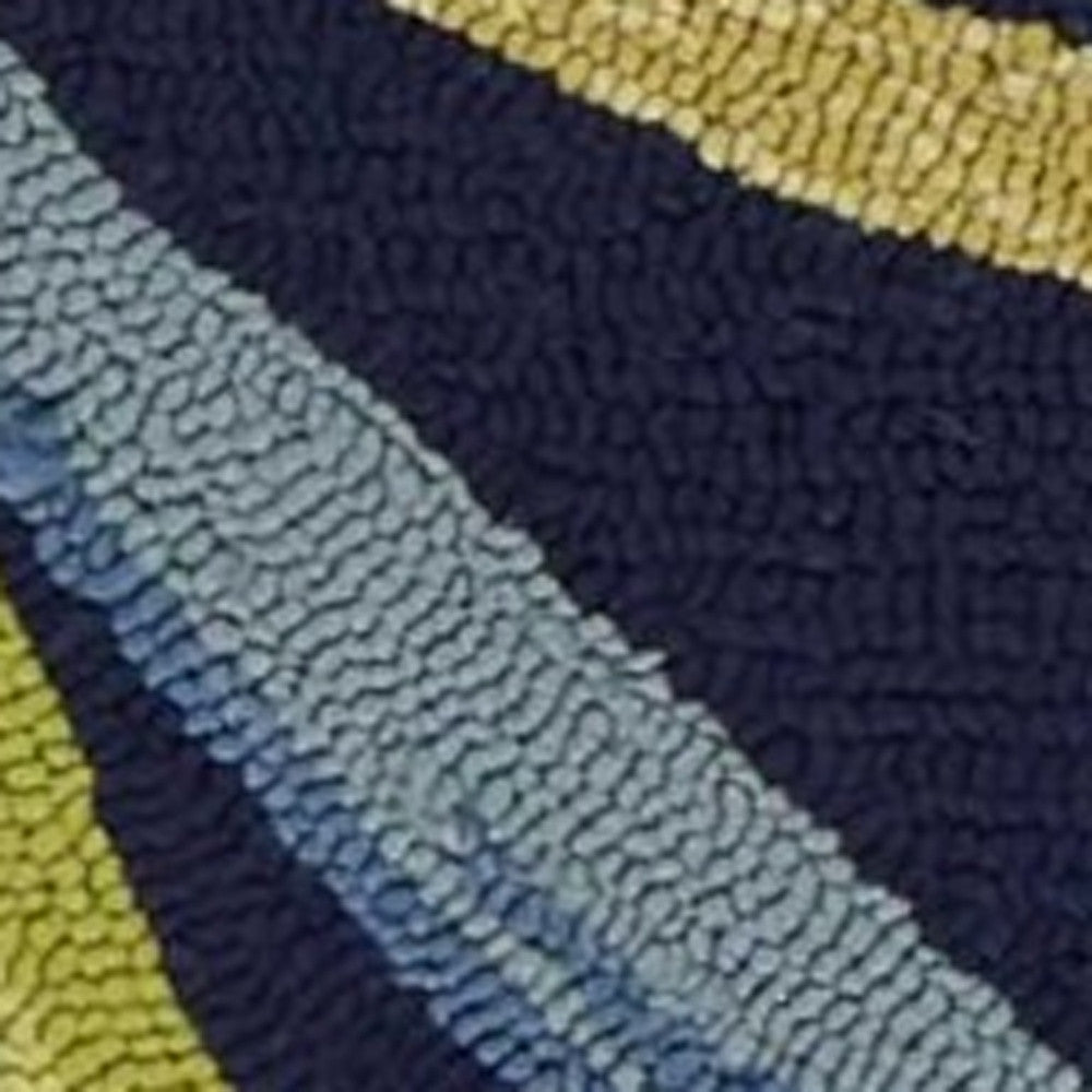 8' X 10' Blue Floral Indoor Outdoor Area Rug-Outdoor Rugs-DECOROLALA