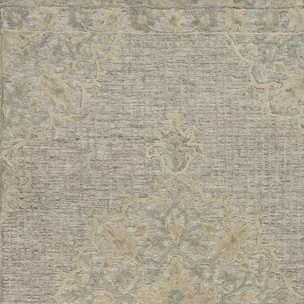 8' X 10' Blue Wool Hand Tufted Area Rug-Area Rugs-DECOROLALA