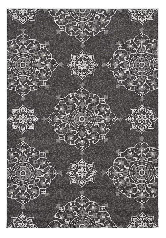 8' X 10' Charcoal Hand Tufted Area Rug-Area Rugs-DECOROLALA
