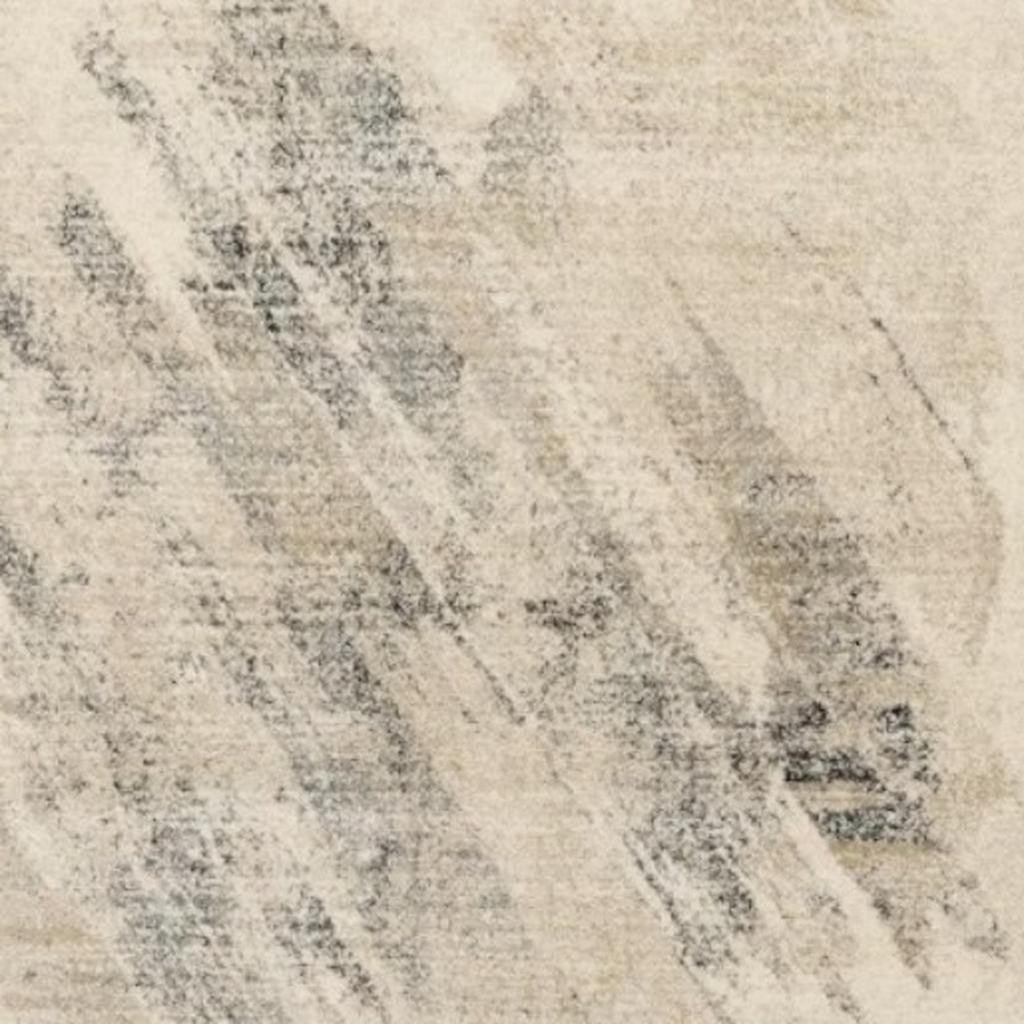 8' X 10' Gray And Ivory Abstract Area Rug-Area Rugs-DECOROLALA