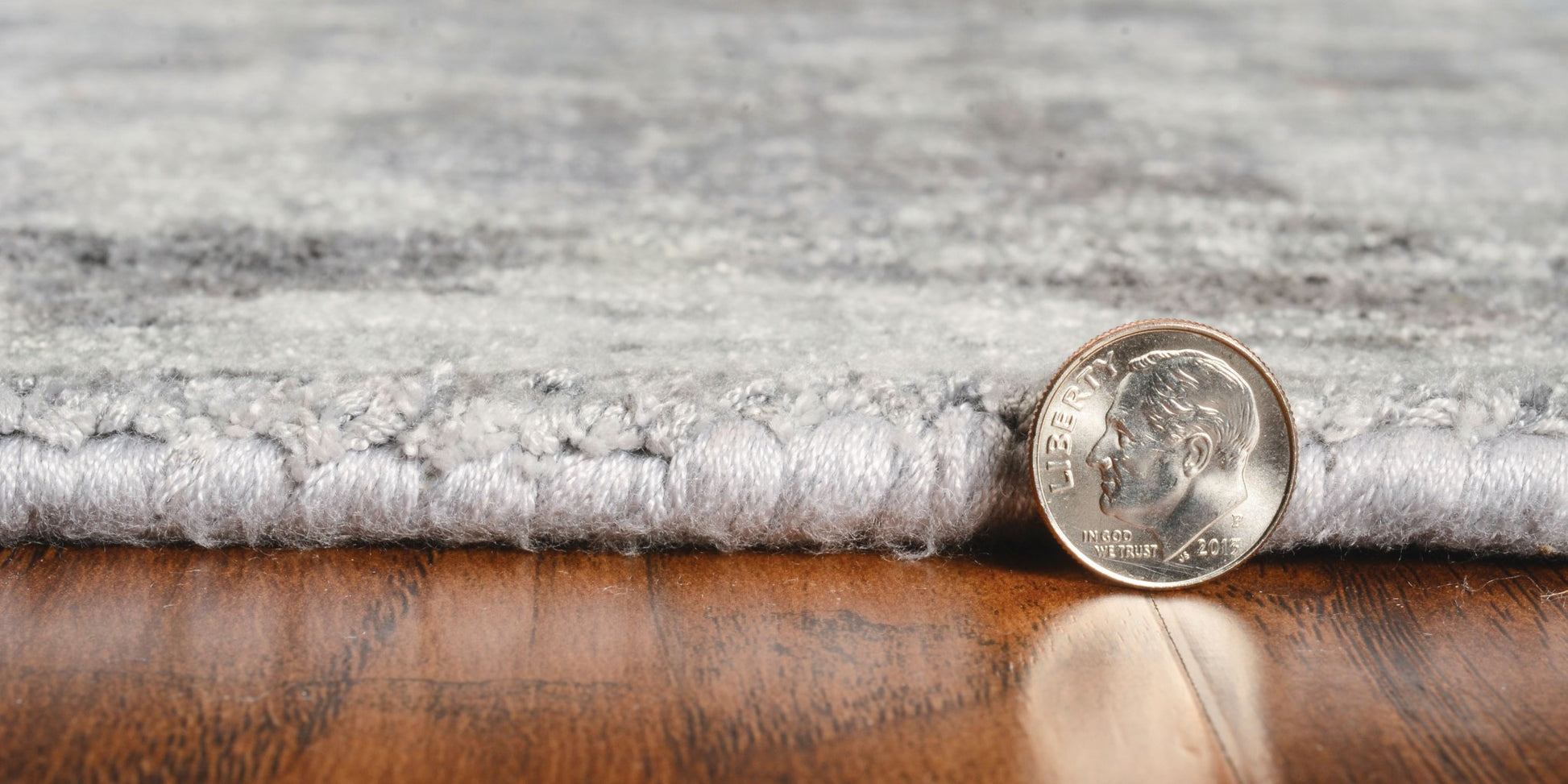 8' X 10' Gray Floral Medallion Hand Loomed Area Rug-Area Rugs-DECOROLALA