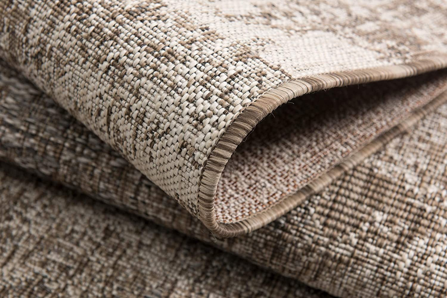 8' X 10' Gray and Ivory Abstract Area Rug-Area Rugs-DECOROLALA