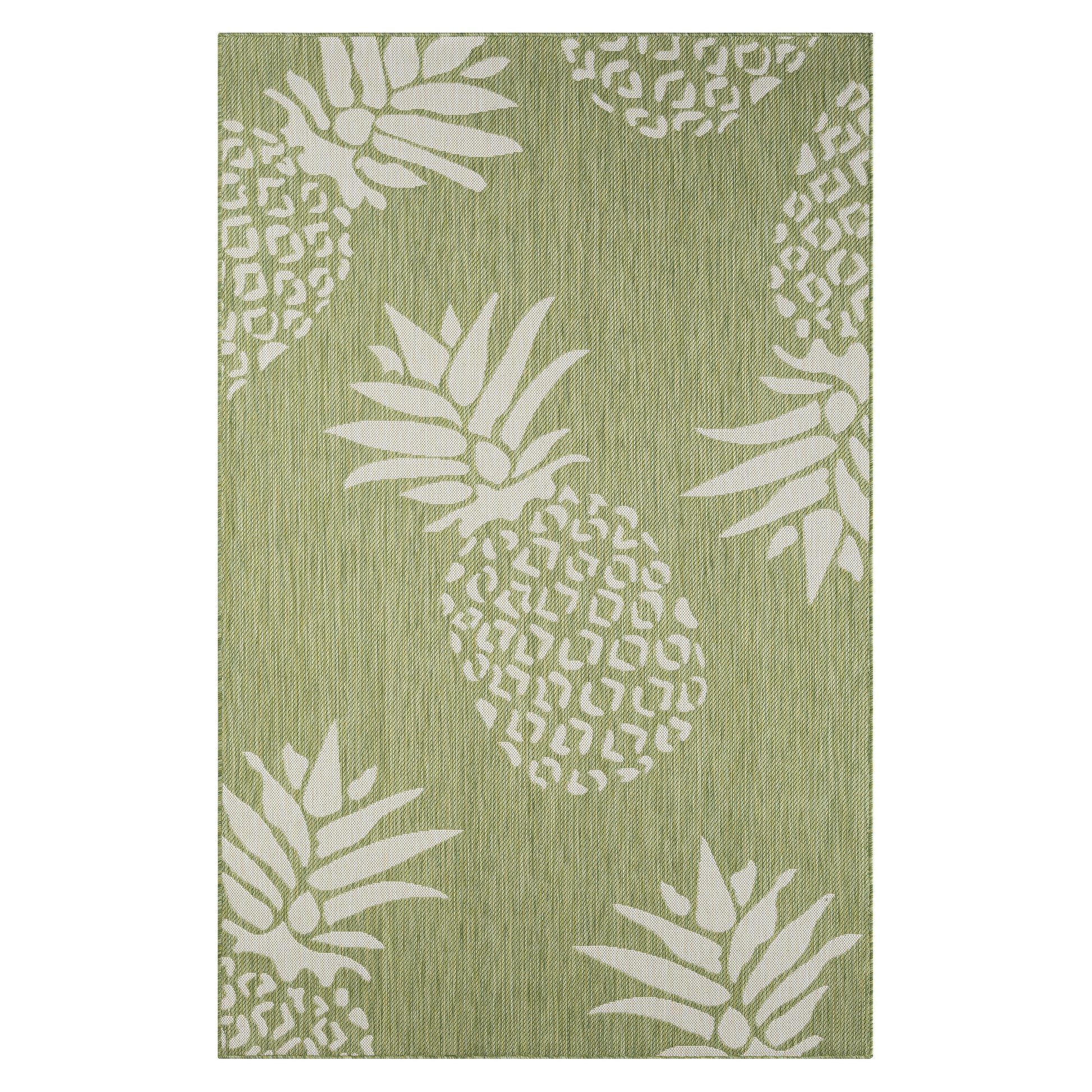 8' X 10' Green Indoor Outdoor Area Rug-Outdoor Rugs-DECOROLALA