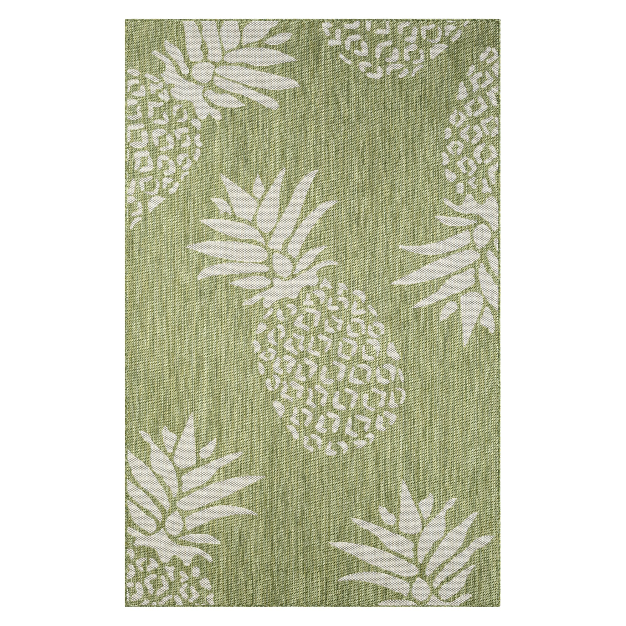 8' X 10' Green Indoor Outdoor Area Rug-Outdoor Rugs-DECOROLALA