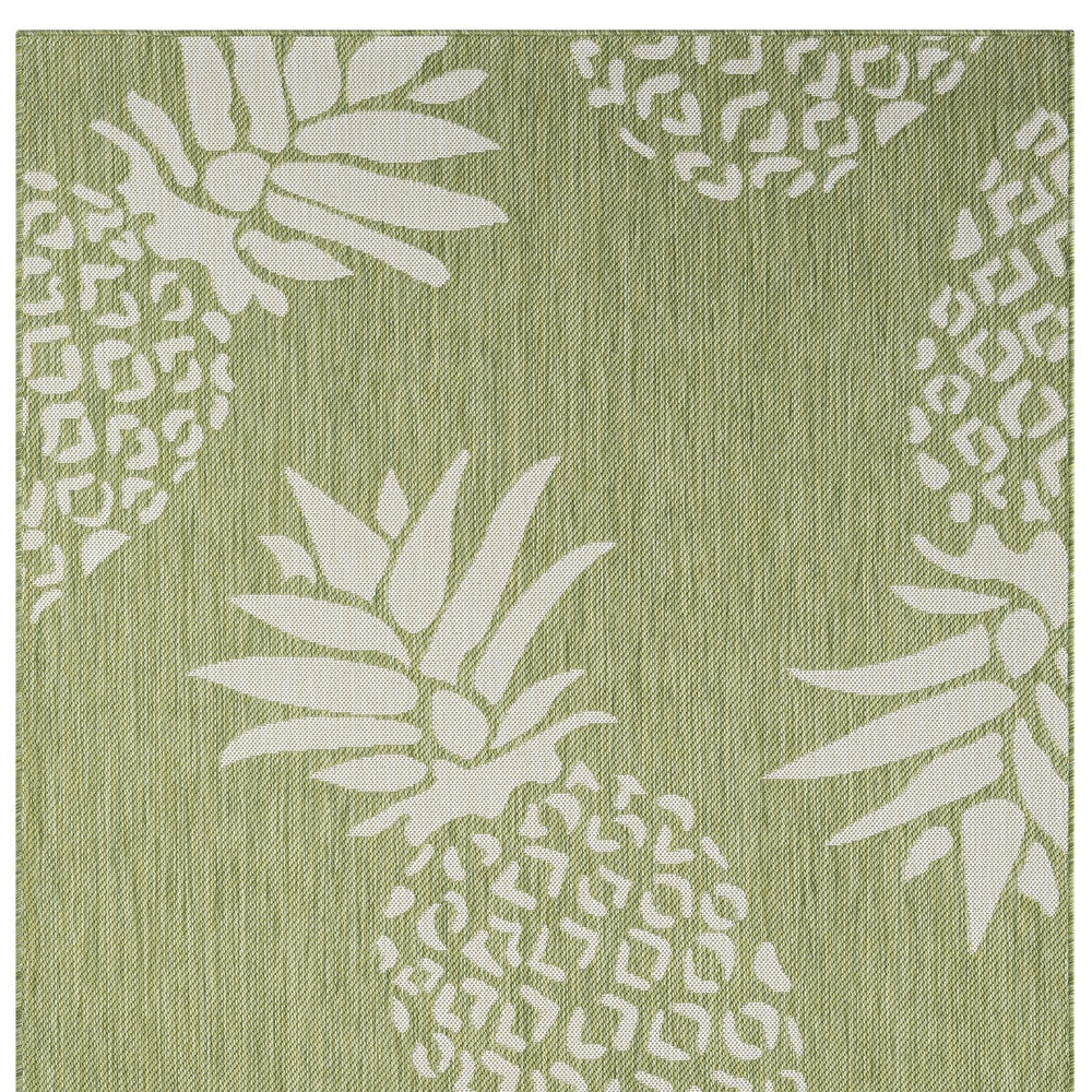 8' X 10' Green Indoor Outdoor Area Rug-Outdoor Rugs-DECOROLALA