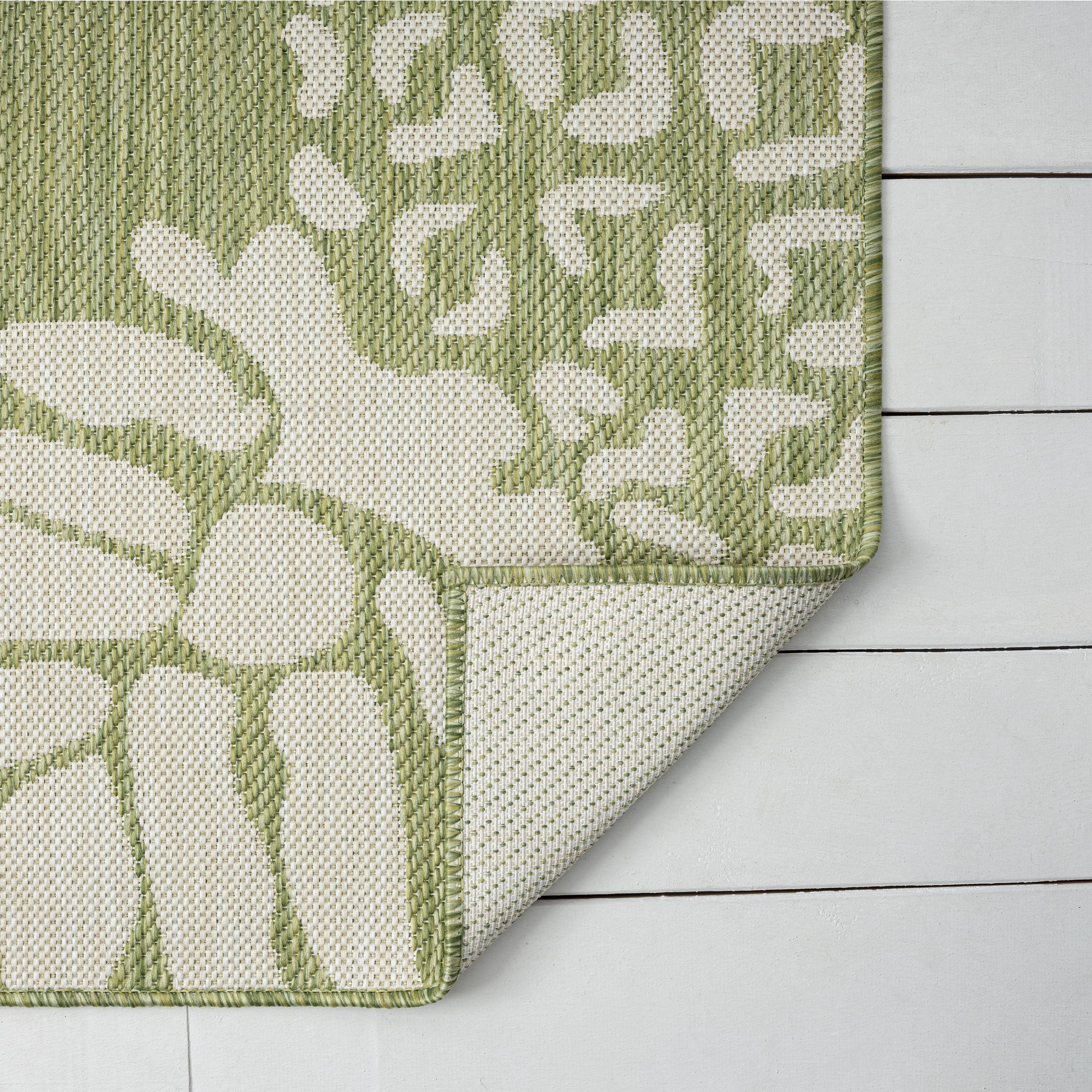 8' X 10' Green Indoor Outdoor Area Rug-Outdoor Rugs-DECOROLALA