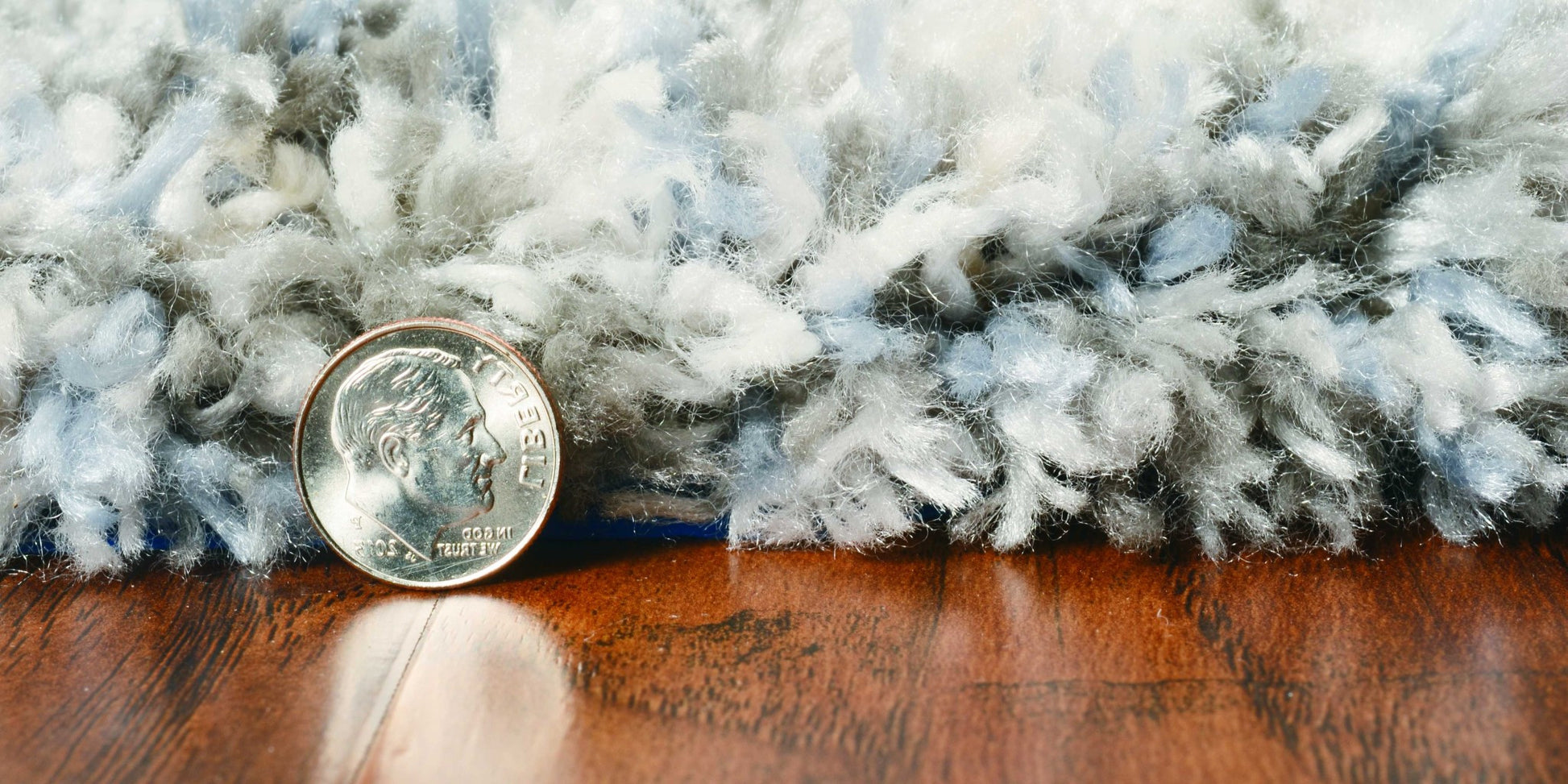 8' X 10' Ivory And Blue Abstract Area Rug-Area Rugs-DECOROLALA