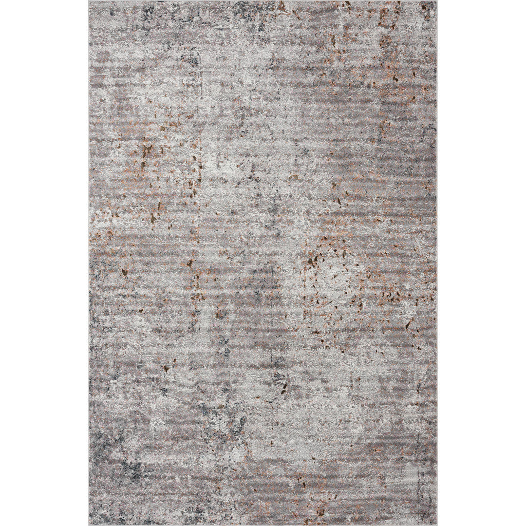 8' X 10' Light Gray Modern Abstract Area Rug-Area Rugs-DECOROLALA
