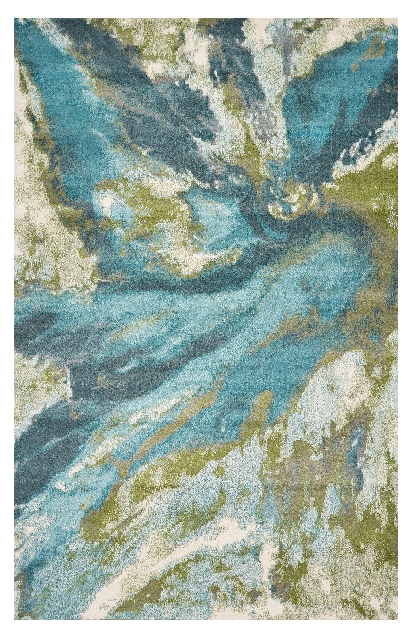 8' X 10' Multicoloured Shag Area Rug-Area Rugs-DECOROLALA