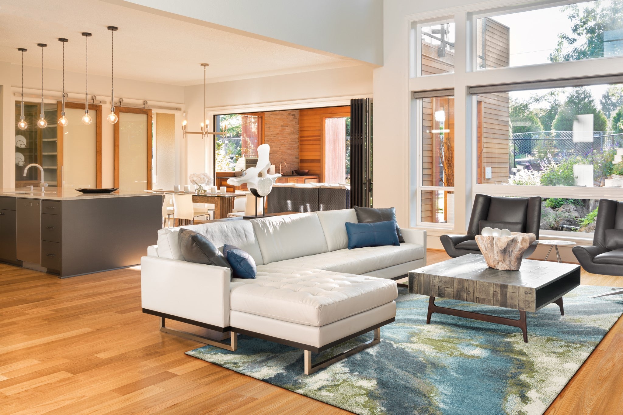 8' X 10' Multicoloured Shag Area Rug-Area Rugs-DECOROLALA