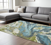 8' X 10' Multicoloured Shag Area Rug-Area Rugs-DECOROLALA