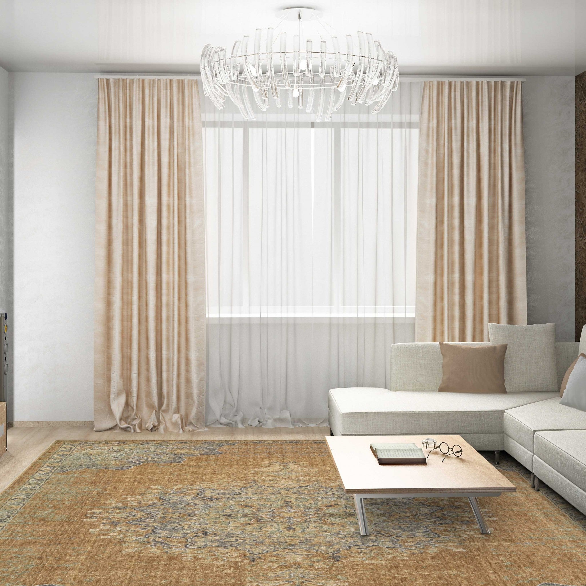 8' X 10' Sage Shag Hand Woven Area Rug-Area Rugs-DECOROLALA