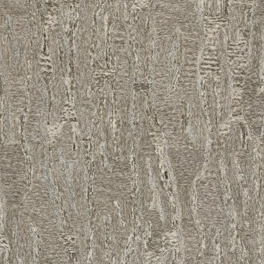 8' X 10' Sand And Gray Abstract Hand Tufted Area Rug-Area Rugs-DECOROLALA